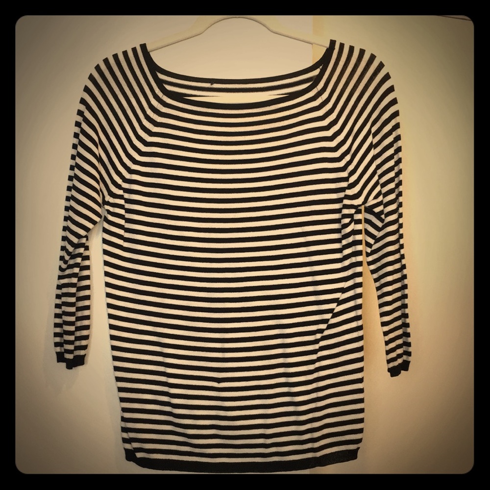 Black and White Striped Shirt